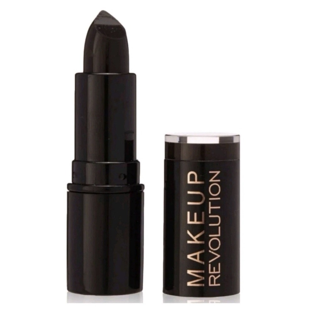 Makeup Revolution Lipstick 100% Vamp Deep Burgundy 3.2g New Sealed